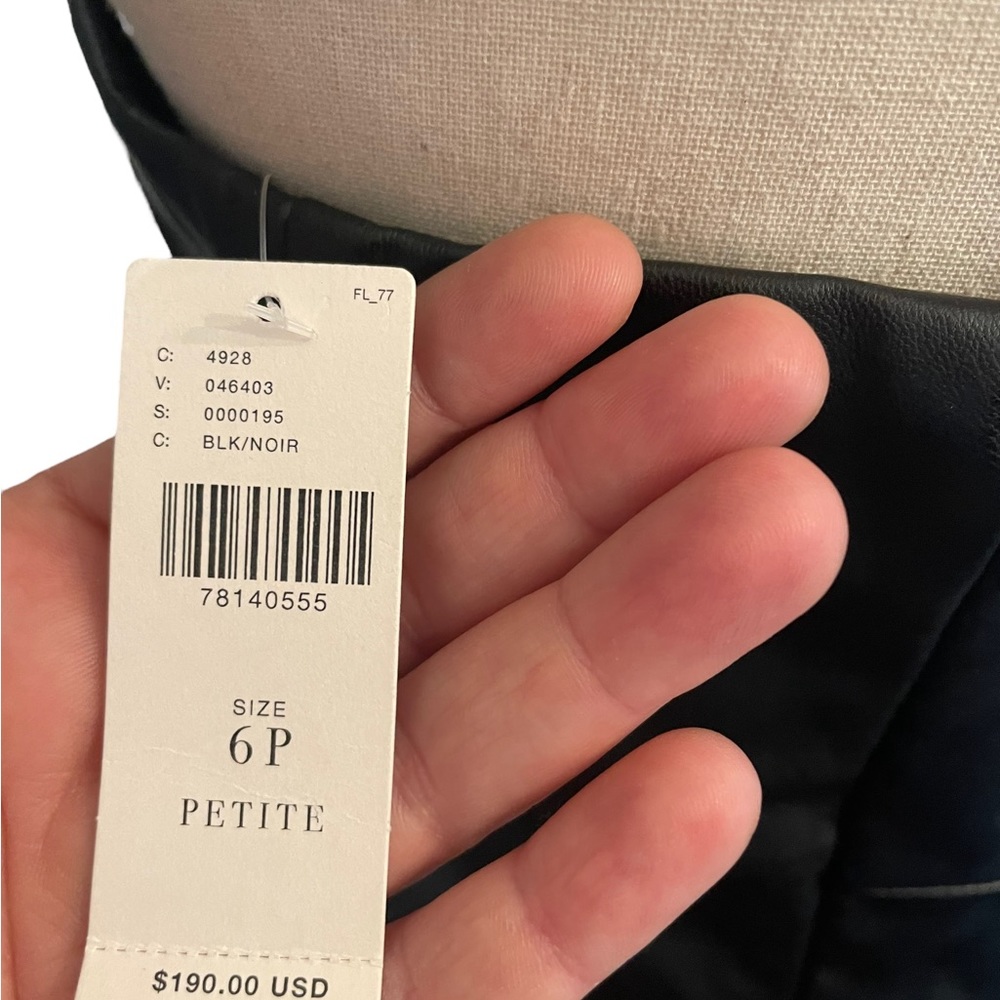 ANTHROPOLOGIE Hutch Strapless Faux Leather Mini Dress New With Tags - Picture 10 of 16